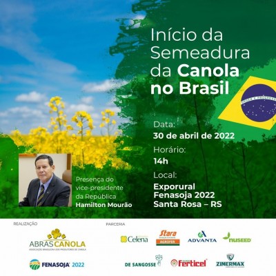 ABERTURA NACIONAL DA SEMEADURA DA CANOLA