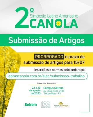 2º SIMPOSIO LATINO AMERICANO DE CANOLA