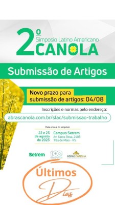 2º SIMPOSIO LATINO AMERICANO DE CANOLA