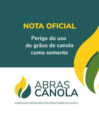 PERIGO DO USO DE GRÃOS DE CANOLA COMO SEMENTE