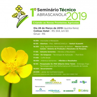 1º SEMINÁRIO TÉCNICO ABRASCANOLA